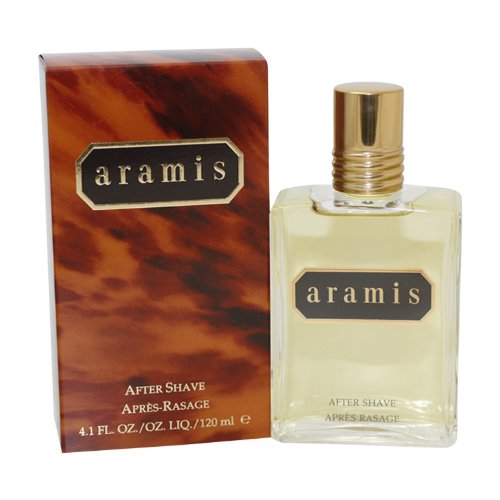 Aramis Aftershave bottle with elegant design, showcasing its classic masculine fragrance.