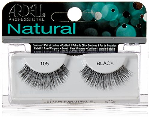 Ardell Fashion Lashes - 105 Black, featuring natural volume and length for a stunning eye look.