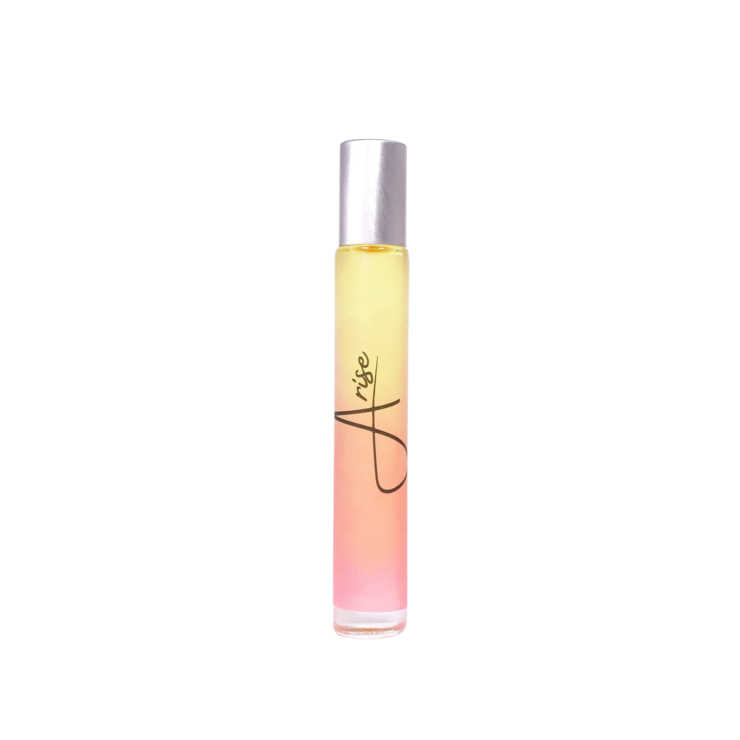 Arise Rollerball Perfume in a sleek 10 ml bottle, featuring floral notes and a convenient rollerball applicator, perfect for travel.