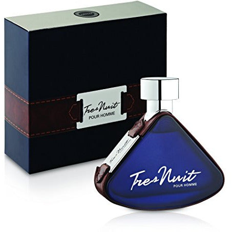 Armaf Tres Nuit Eau de Toilette bottle showcasing its elegant design and sophisticated fragrance.