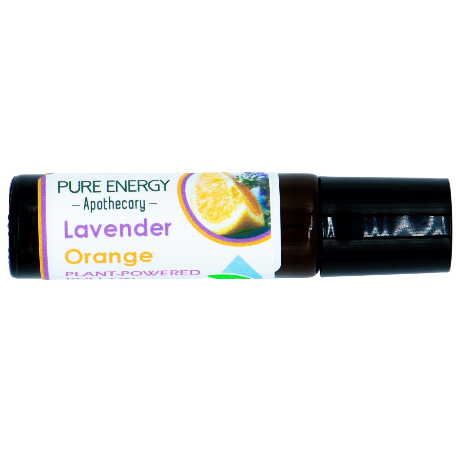 Aromatherapy Essential Oil Roll-On featuring Lavender Orange blend in a sleek roll-on bottle, perfect for relaxation and energy boost.