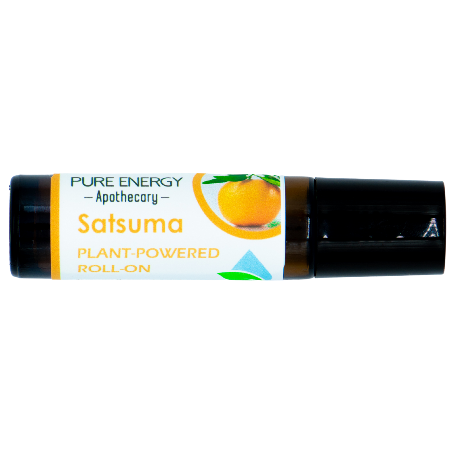 Aromatherapy Essential Oil Roll-On featuring Satsuma scent in a sleek bottle, perfect for mood enhancement and personal fragrance.