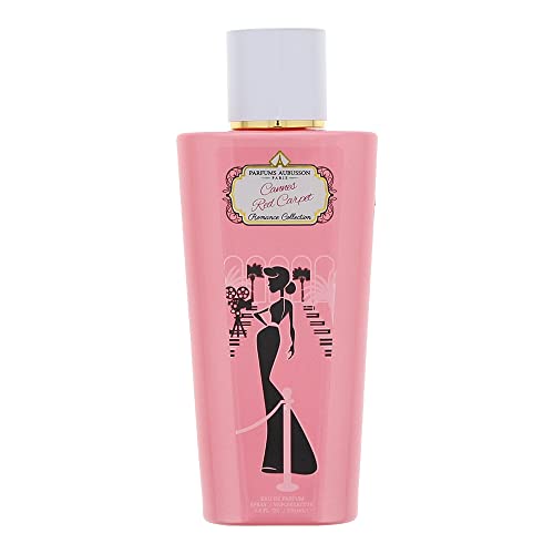 Aubusson Romance Collection Cannes Red Carpet Eau de Parfum in an elegant bottle, showcasing luxury and sophistication.