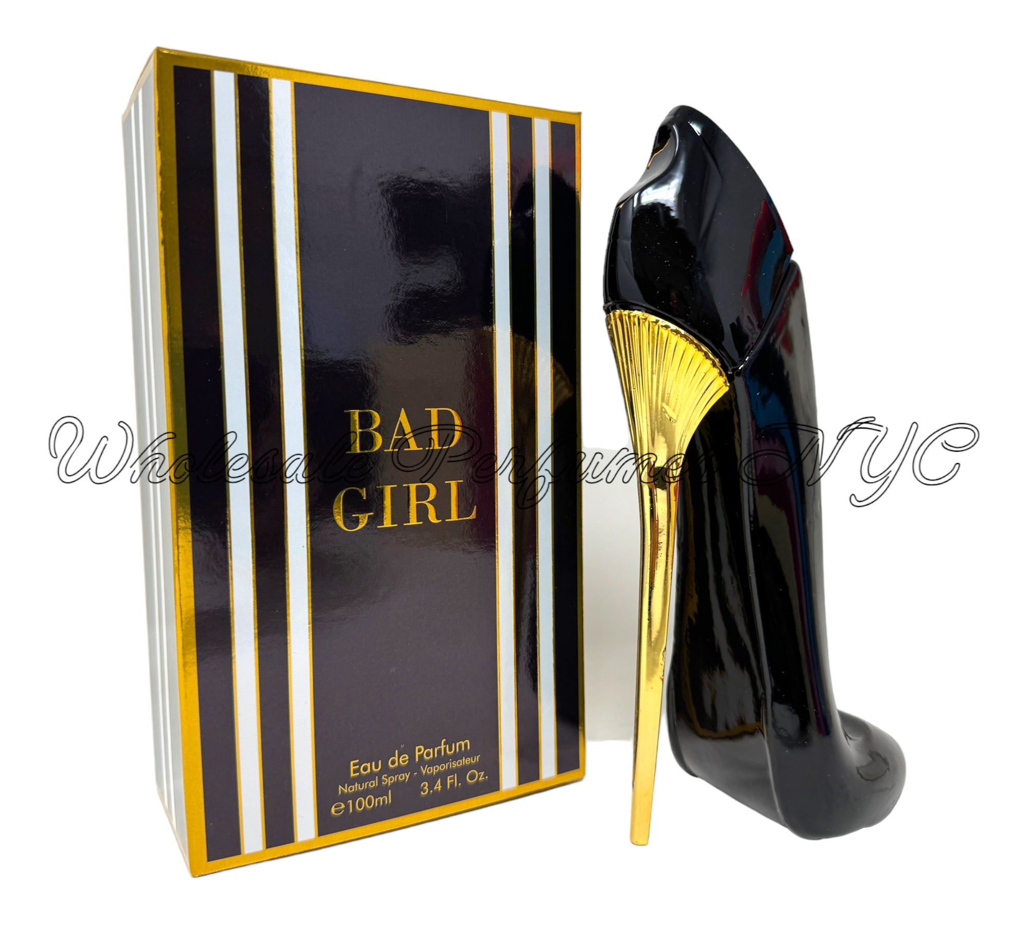 Bad Girl for Women - New Stiletto Eau de Parfum spray in a stylish bottle, showcasing its bold and elegant design.