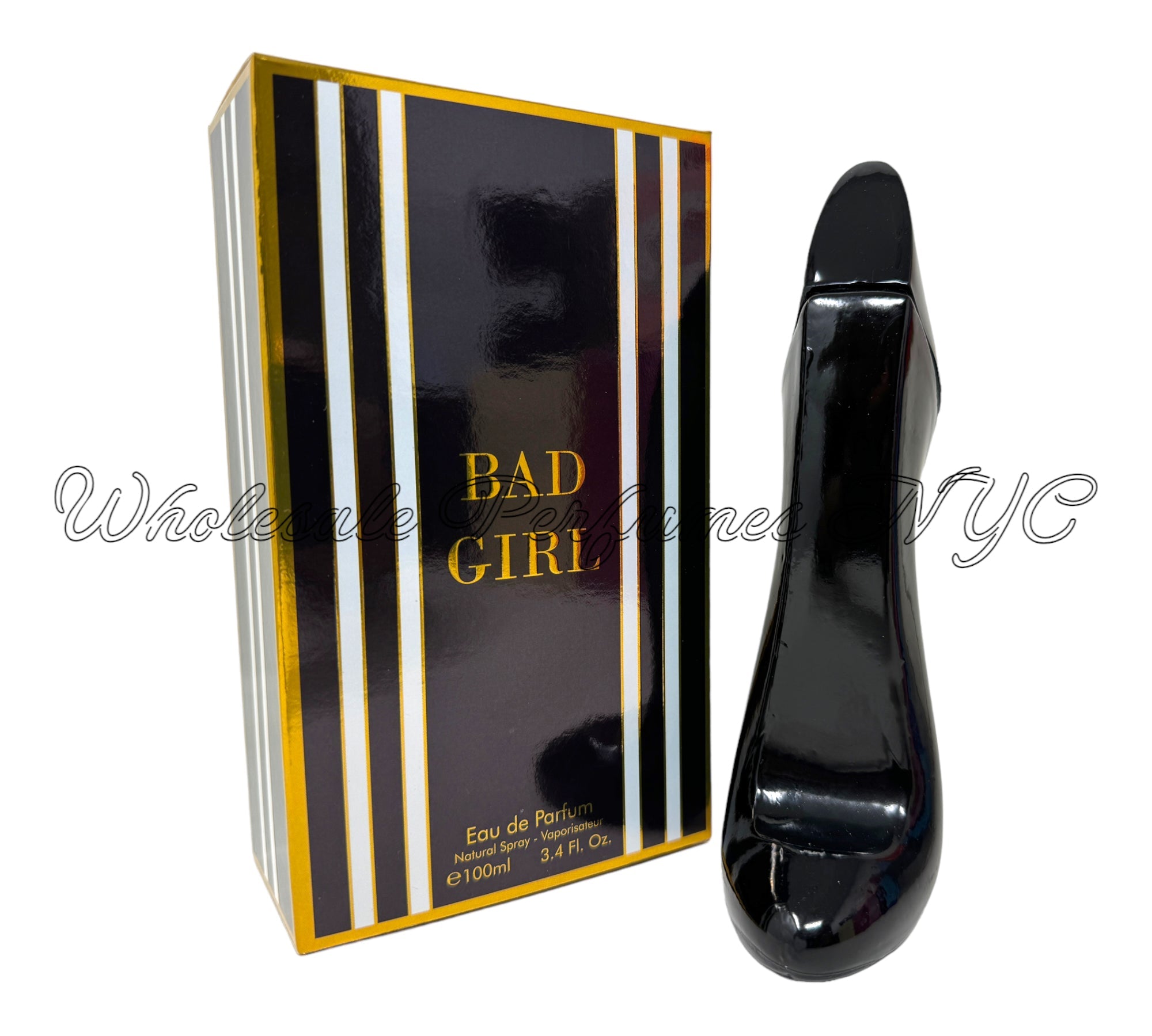 Bad Girl for Women - New Stiletto Eau de Parfum spray in a stylish bottle, showcasing its bold and elegant design.