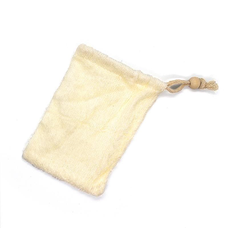 A soft Bamboo Wash Mit made from natural bamboo fibers with cotton stitching, ideal for gentle cleansing of sensitive skin.