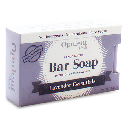 Lavender Bar Soap with natural ingredients, showcasing its rich texture and calming lavender color.