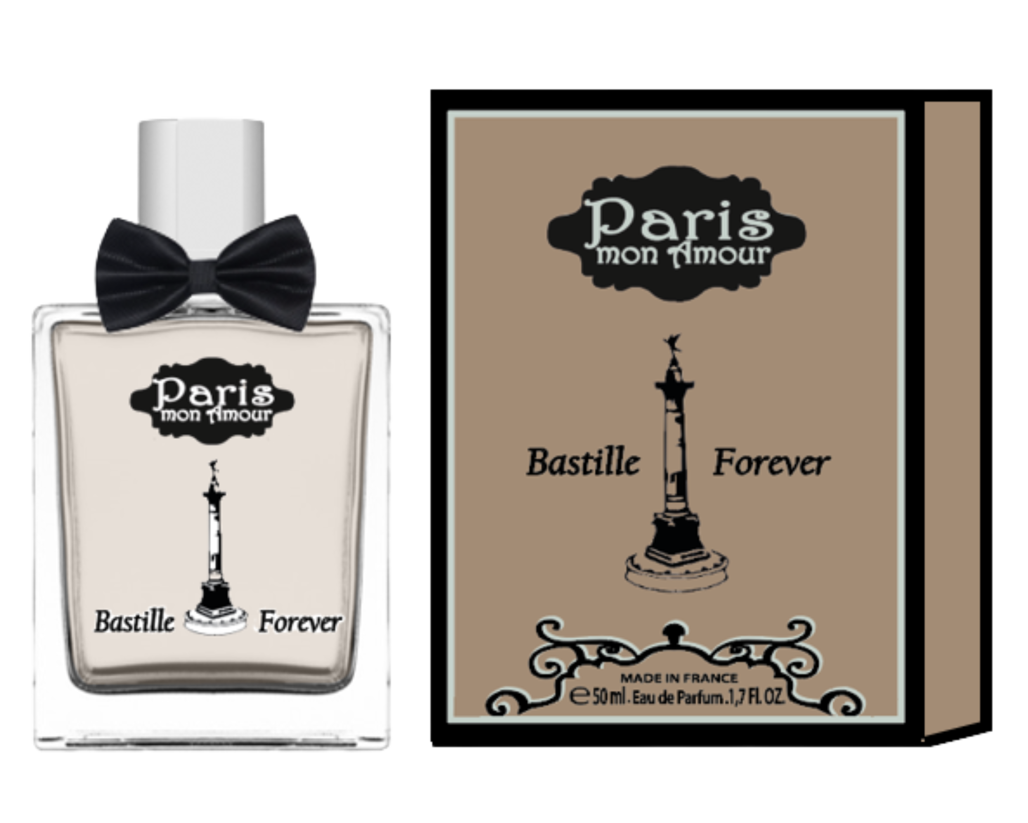 Bastille Forever 50 ml perfume bottle showcasing its elegant design and captivating fragrance.