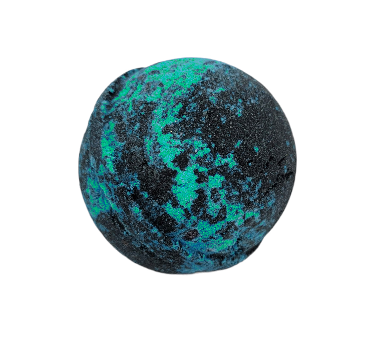 Haunted Bath Bomb with dark colors and spooky design, perfect for Halloween relaxation.