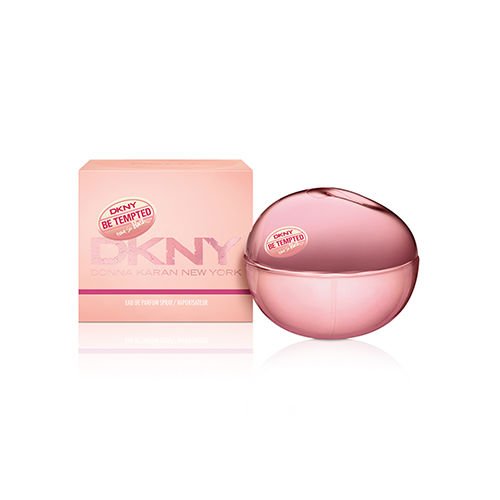 DKNY Be Tempted Eau So Blush Eau de Parfum bottle with elegant design and floral accents.