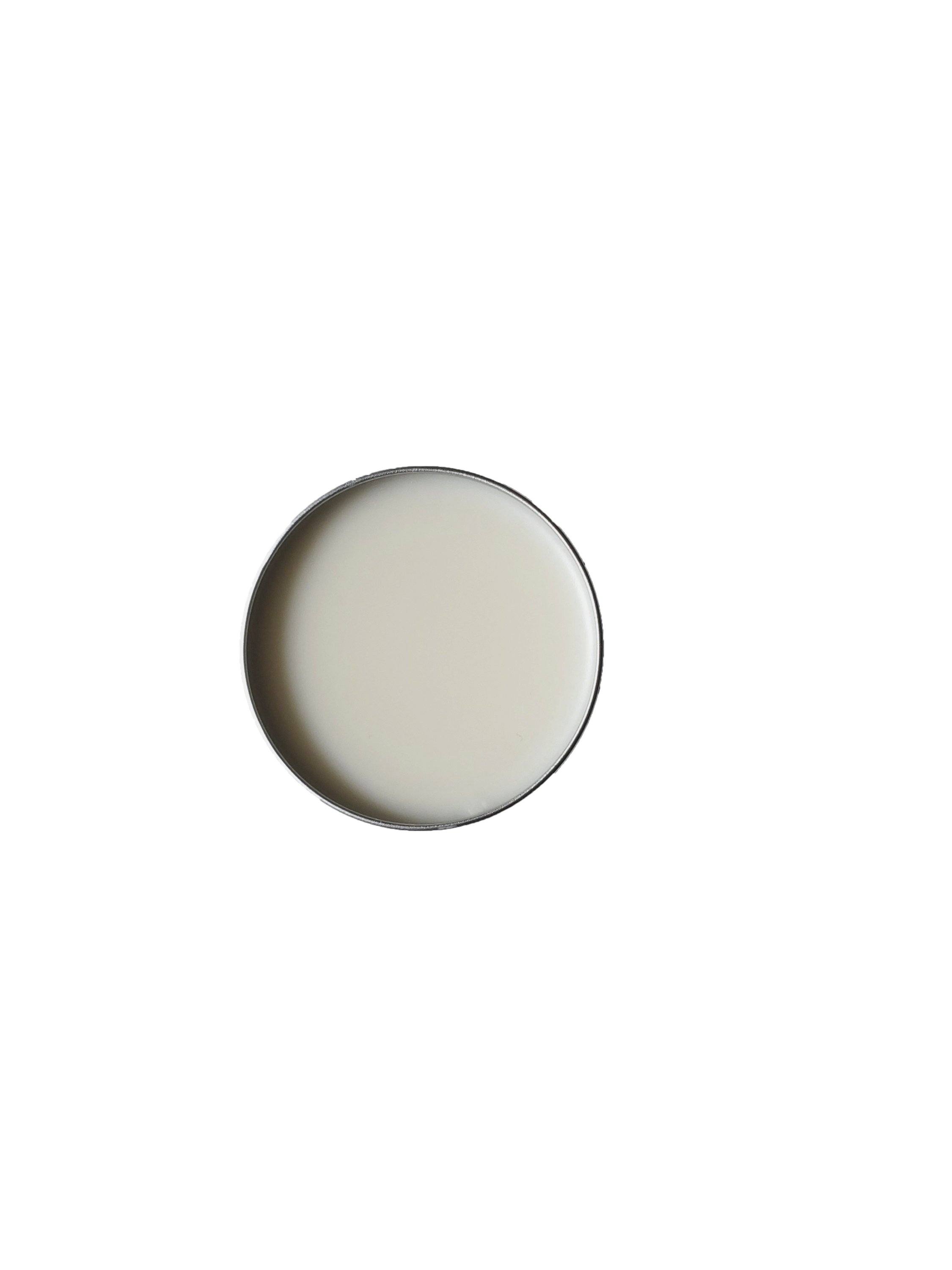 Beard Balm No. 13 in a 2oz container with a classic cedar leather scent, showcasing its organic ingredients.