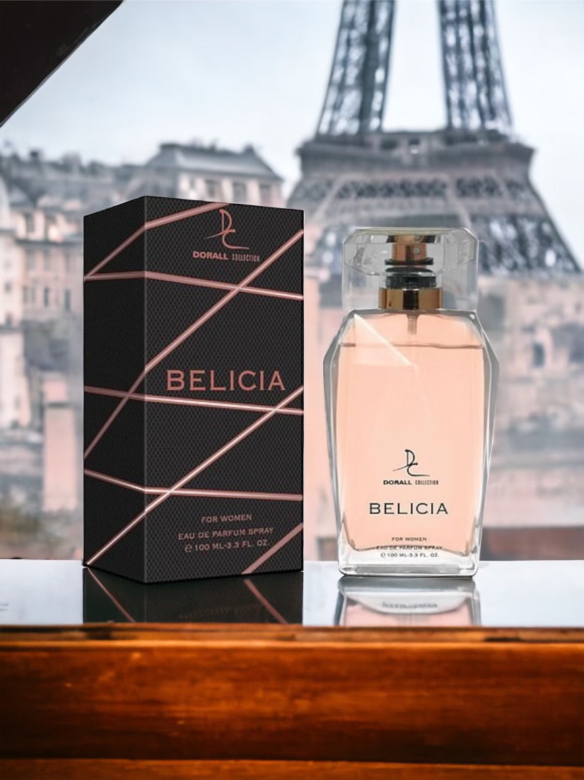 Belicia for Women Eau de Parfum Spray in a stylish bottle, 3.4oz, inspired by Lancome's La Vie Est Belle.