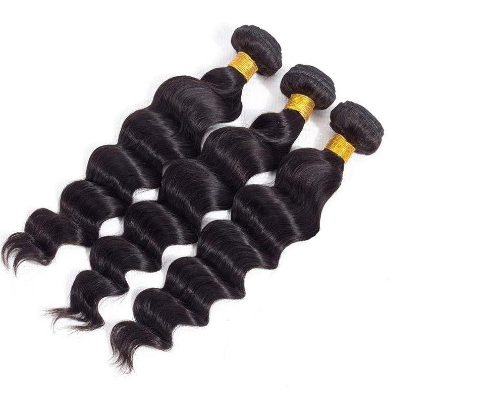 BeuMax 10A Grade 3/4 loose body wave bundles with 13x4 frontal, showcasing natural waves and high-quality virgin human hair.