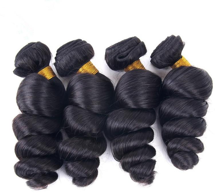 BeuMAX 10A Grade 3/4 Loose Wave Bundles showcasing luxurious, natural-looking human hair extensions in a wavy texture.