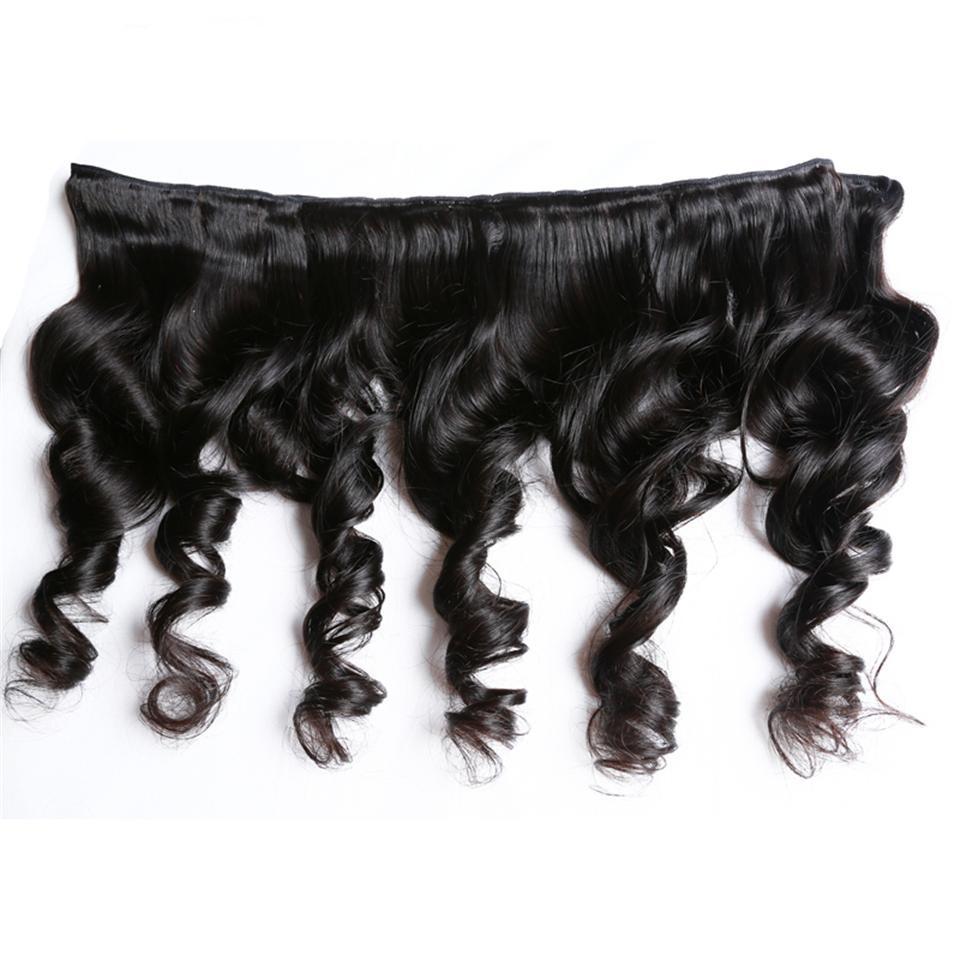 BeuMax 10A Grade 3/4 Loose Wave hair bundles with 13x4 Frontal, showcasing natural waves and high-quality virgin human hair.