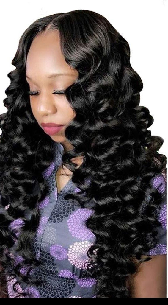 BeuMax 10A Grade 3/4 Loose Wave hair bundles with 13x4 Frontal, showcasing natural waves and high-quality virgin human hair.