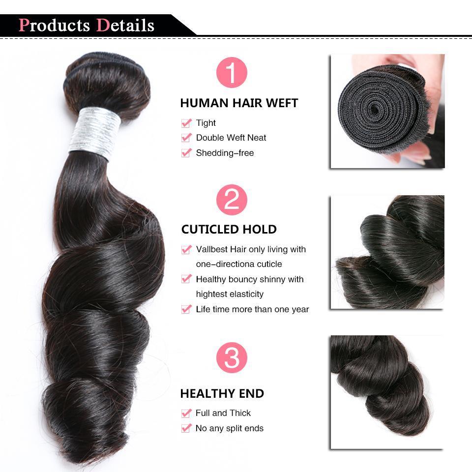 BeuMax 10A Grade 3/4 Loose Wave hair bundles with 13x4 Frontal, showcasing natural waves and high-quality virgin human hair.