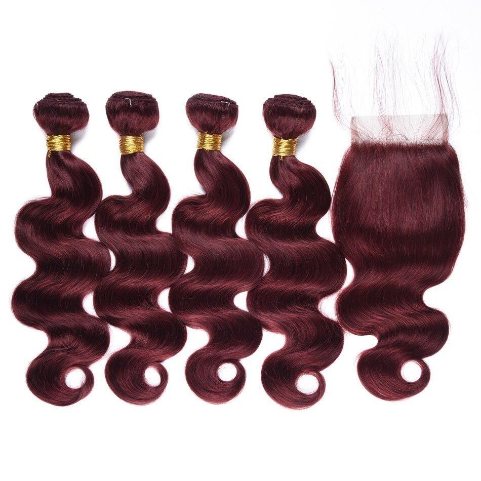 BeuMax 99J Body Wave Bundles with Closures & Frontals showcasing luxurious, wavy texture and rich color.