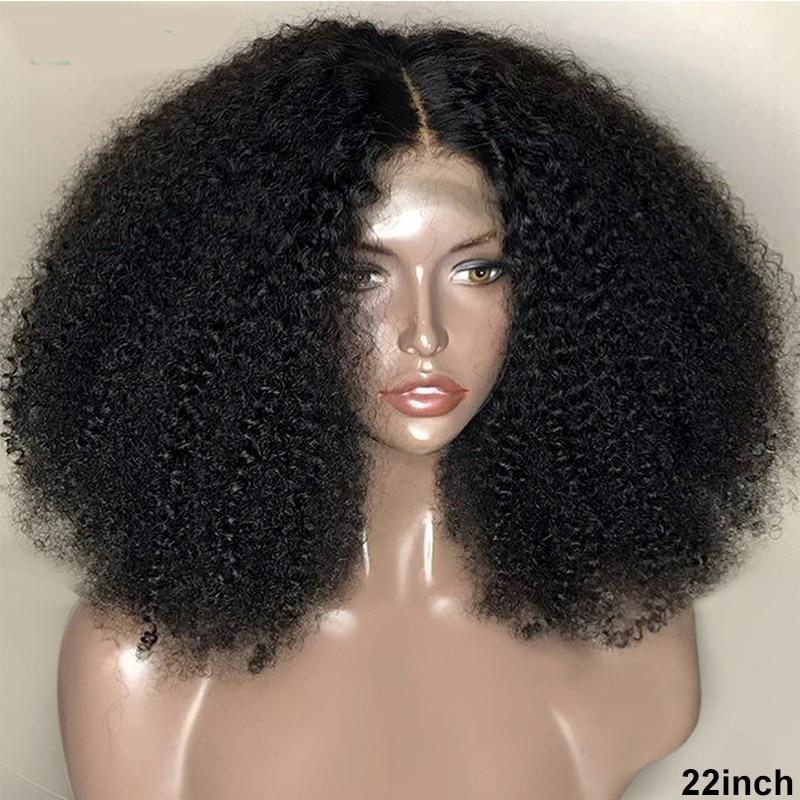 BeuMax Brazilian 13x4 Afro Kinky Curly Lace Front Human Hair Wig displayed on a mannequin, showcasing its natural curls and lace front design.