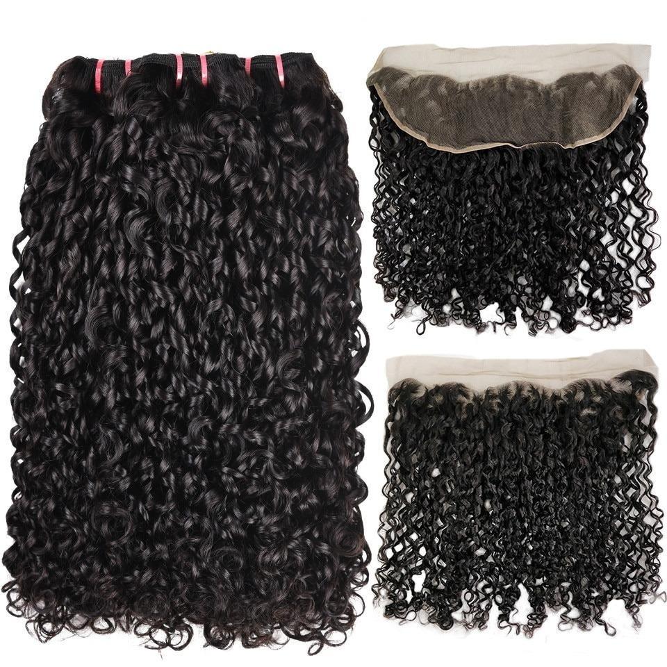 Beumax Double Drawn 12A Grade Pixie Curl Bundles with Closures, showcasing luxurious, shiny, and soft hair extensions.