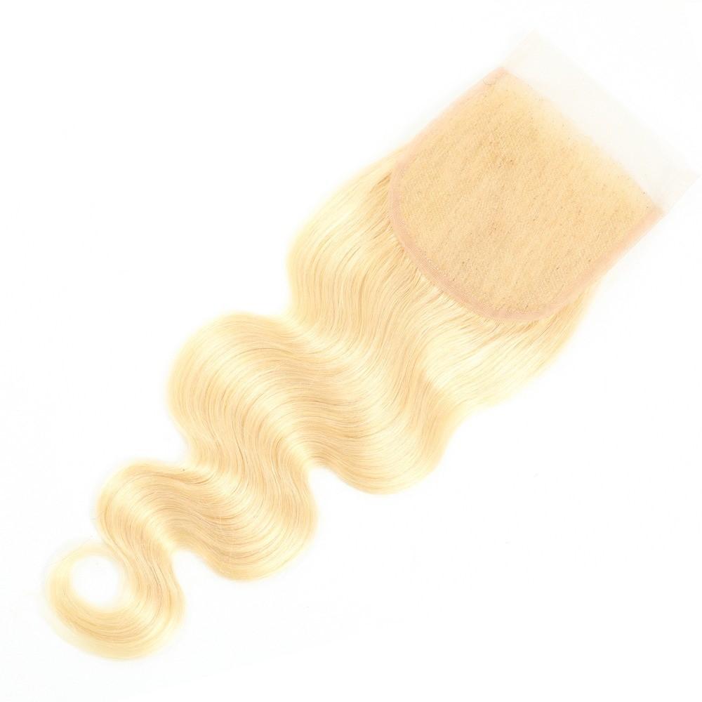 Blonde Body Wave #1B/613 hair bundles with closures and frontals, showcasing luxurious waves and high-quality Swiss lace.