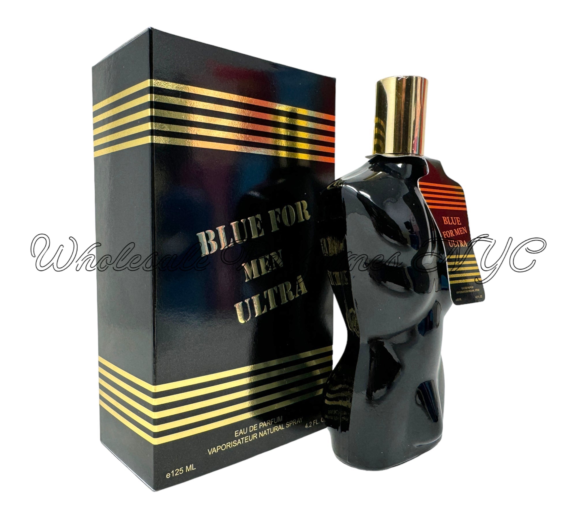 Blue for Men Ultra for Men Eau de Parfum Spray in a sleek 3.4oz bottle, inspired by Jean Paul Gaultier's Le Male Ultra.