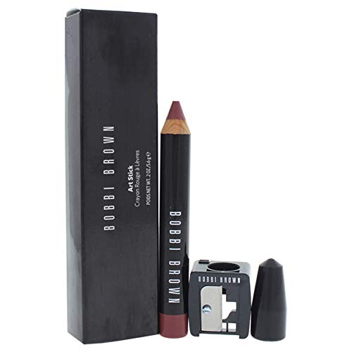 Bobbi Brown Art Stick Lip Pencil in 01 Rose Brown, showcasing its creamy texture and rich color.