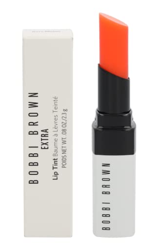 Bobbi Brown Extra Lip Tint in Bare Melon, showcasing its elegant packaging and soft peachy color.