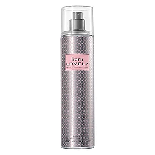 Sarah Jessica Parker Born Lovely Body Mist in an elegant bottle, showcasing its floral and fruity essence.