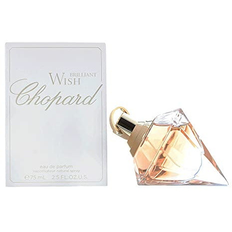 Chopard Brilliant Wish Eau de Parfum in an elegant bottle with sparkling details.