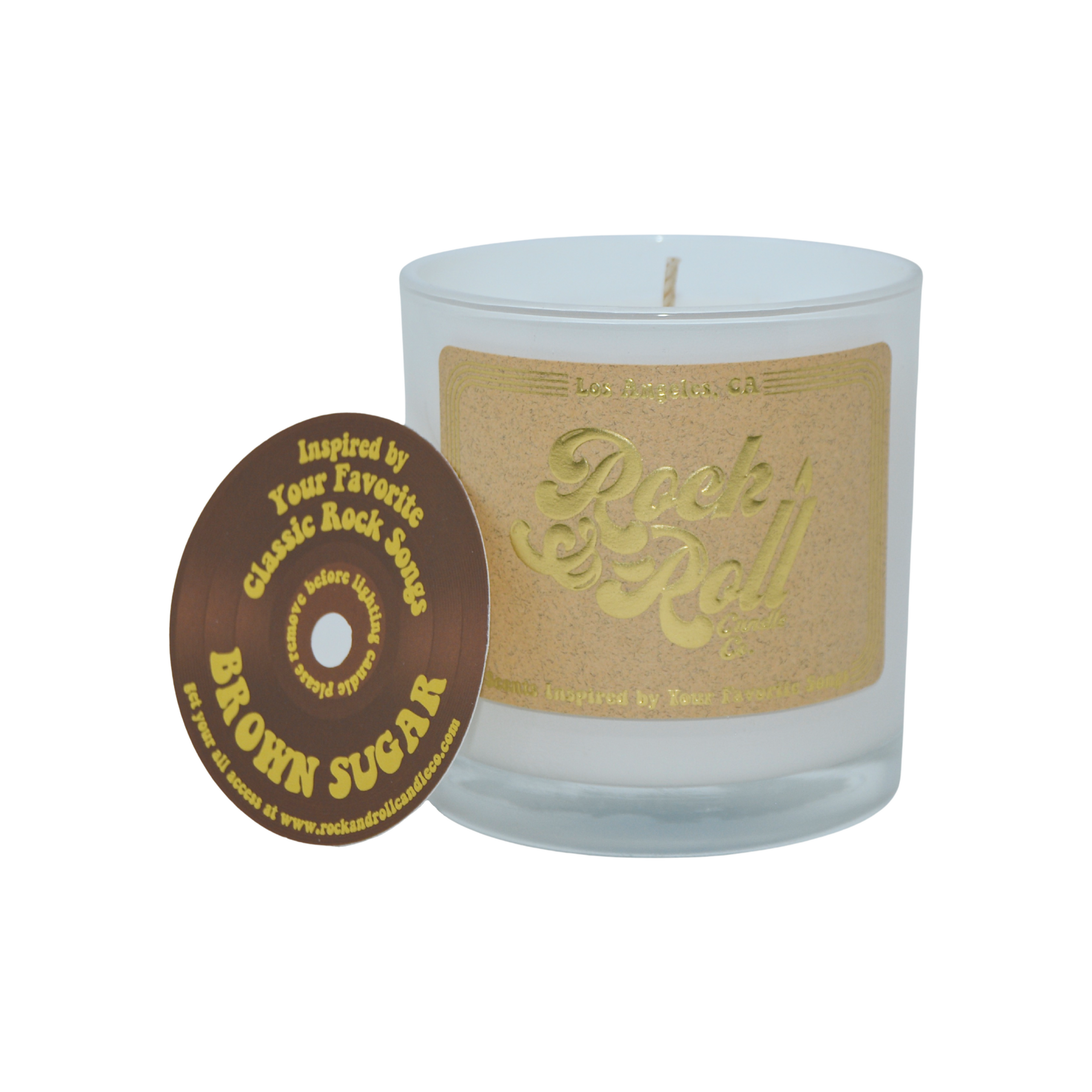 A beautifully crafted Brown Sugar candle made from eco-friendly coconut wax, featuring a warm and inviting scent profile of brown sugar, crème brûlée, and vanilla.