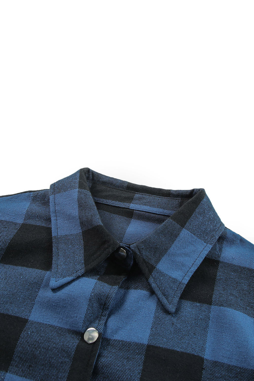 Brown Turn-down Collar Plaid Shirt Coat featuring a classic plaid pattern and elegant collar design, perfect for layering.