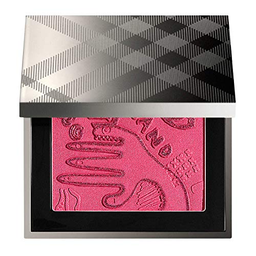 Burberry The Doodle Palette Blush in Bright Pink, showcasing its vibrant color and sleek packaging.