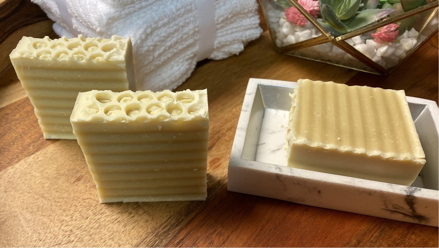 Buttermilk unscented soap bar with creamy texture, showcasing its natural ingredients and luxurious bubbles.