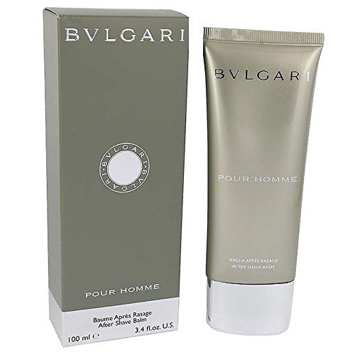 Bvlgari Pour Homme Aftershave Balm in a sleek container, ideal for soothing post-shave skin.