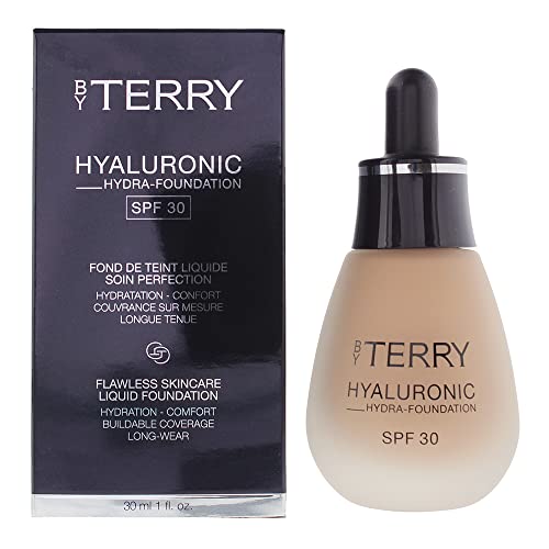 By Terry Hyaluronic Hydra-Foundation SPF30 in 500C Medium Dark, showcasing its elegant packaging and rich color.