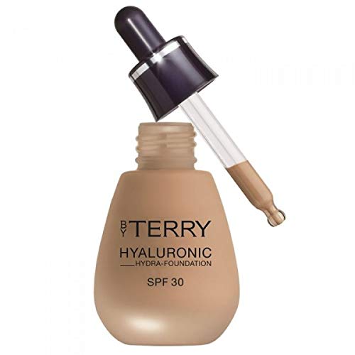 By Terry Hyaluronic Hydra-Foundation SPF30 in 500W Medium Dark, showcasing its sleek packaging and rich color.