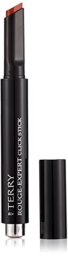 By Terry Rouge-Expert Click Stick Hybrid Lipstick in 27 Chocolate Tea, showcasing its elegant packaging and rich brown color.