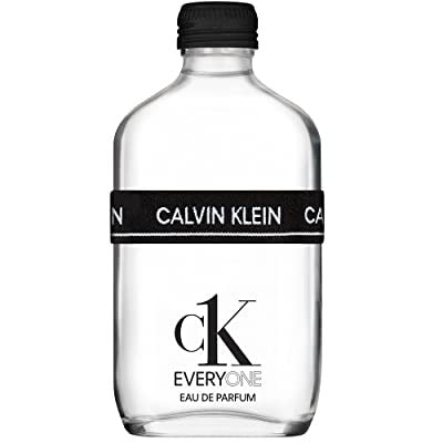 Calvin Klein CK Everyone Eau de Parfum bottle with a minimalist design, showcasing its vibrant and fresh essence.