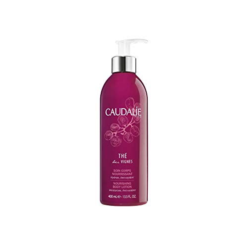 Caudalie Thé Des Vignes Nourishing Body Lotion bottle with elegant design and natural ingredients.