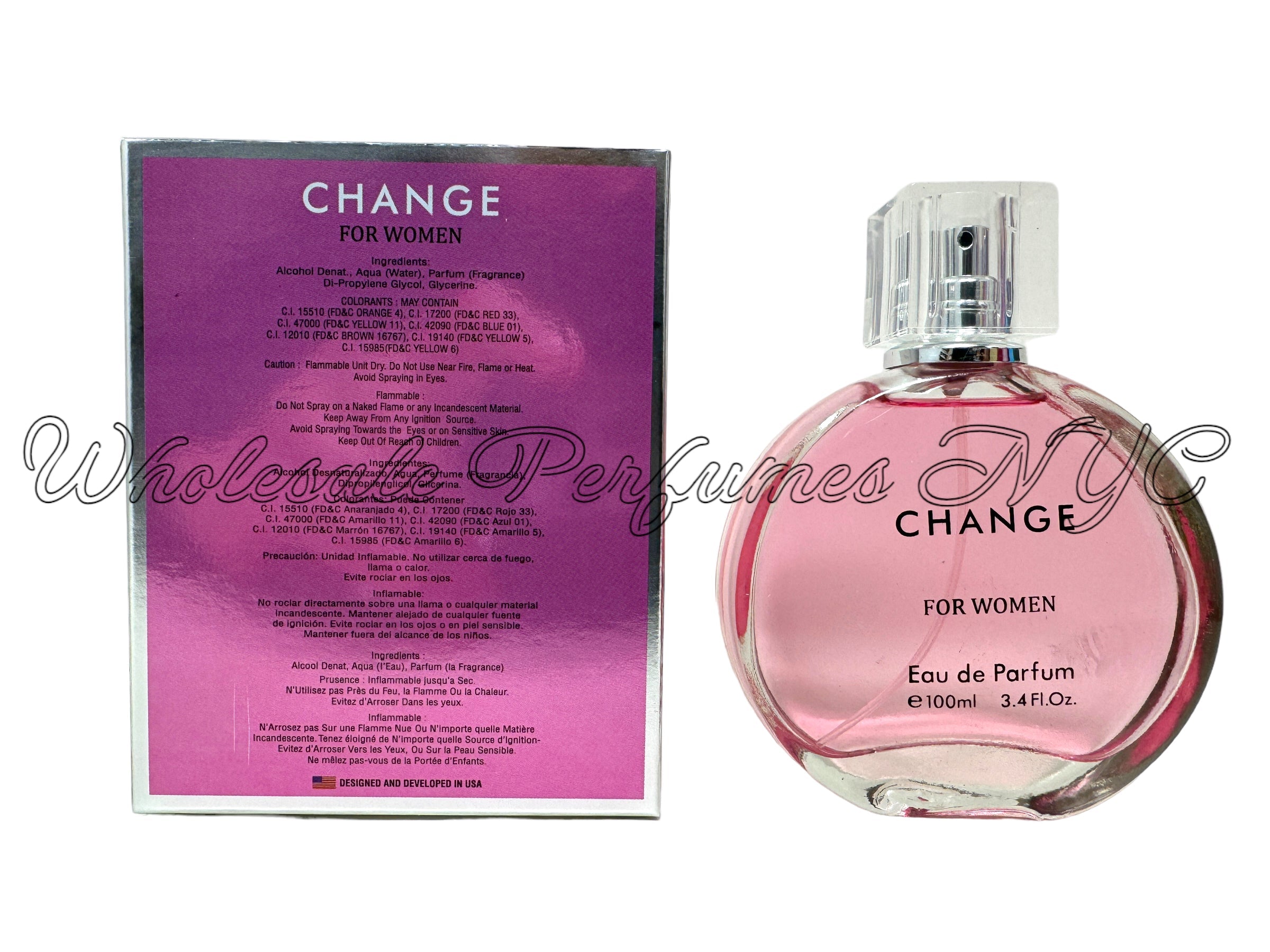 Change for Women Eau de Parfum by Urban Collection in a stylish bottle, 3.4oz size, perfect for daily wear.