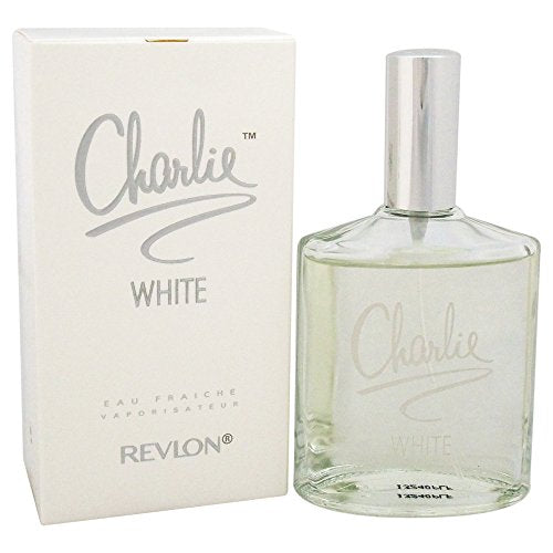 Charlie White Eau Fraiche by Revlon in an elegant bottle, showcasing its refreshing fragrance.