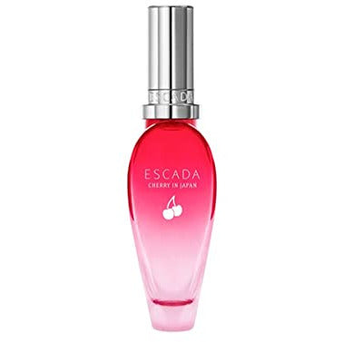 Cherry In Japan Eau de Toilette bottle with floral design, showcasing its limited edition packaging.