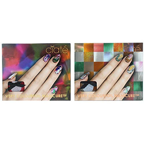 Ciaté Colourfoil Wonderland & Carnival Nail Duo Gift Set featuring 12 vibrant nail foils in elegant packaging.