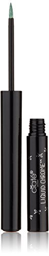 Ciaté Liquid Chrome Eyeliner in Cosmic shade with a metallic finish, showcasing its precision applicator and vibrant color.