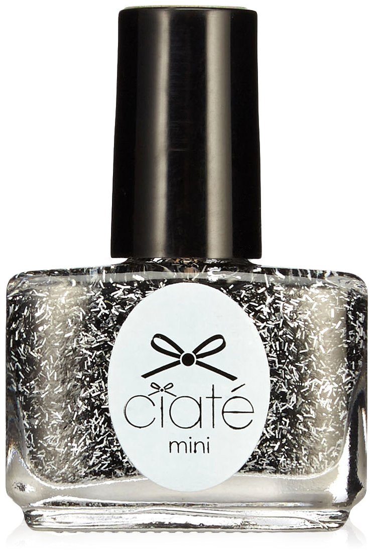 Ciaté The Paint Pot Nail Polish in Couture Noir, showcasing a sleek black bottle with a glossy finish.