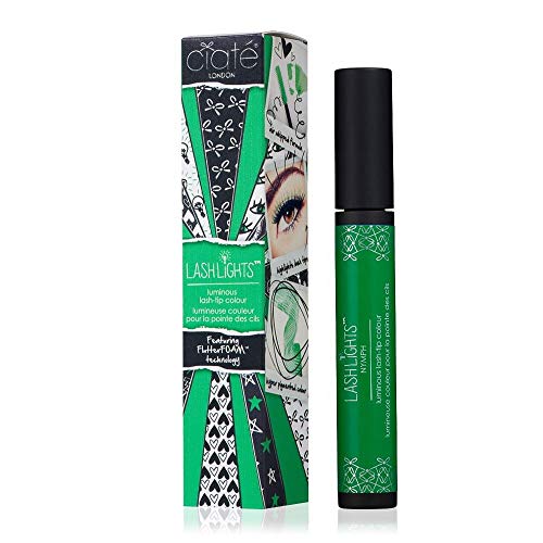 Ciate Lashlights Mascara - Nymph showcasing vibrant color and precision brush for enhanced lashes.