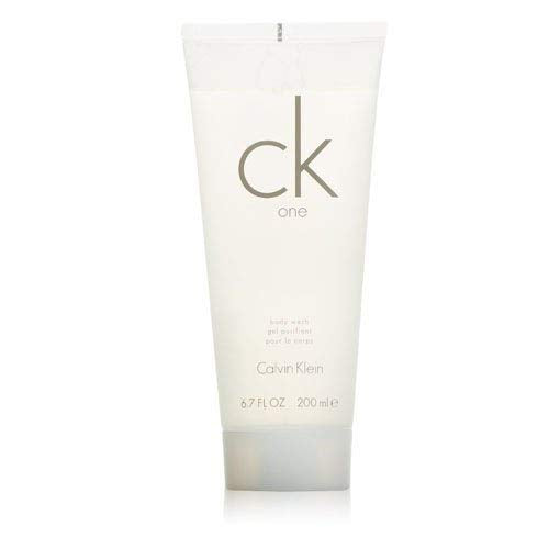 Calvin Klein CK One Body Wash bottle with a sleek design, showcasing its refreshing scent and luxurious appeal.