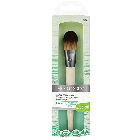 EcoTools Classic Foundation Brush with soft bristles and ergonomic handle for flawless makeup application.