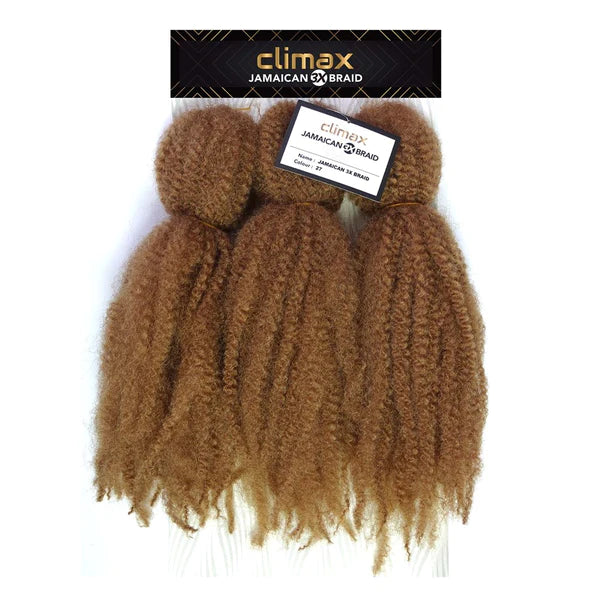 Climax 3X Jamaican Braid showcasing soft, natural-looking curls in a vibrant color, perfect for stylish hairstyles.